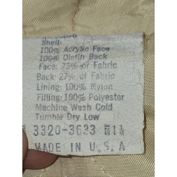 Vintage Boy's Fleece Coat Jacket Size 18 Months All Pro Football Brown Insulated - Picture 3 of 14